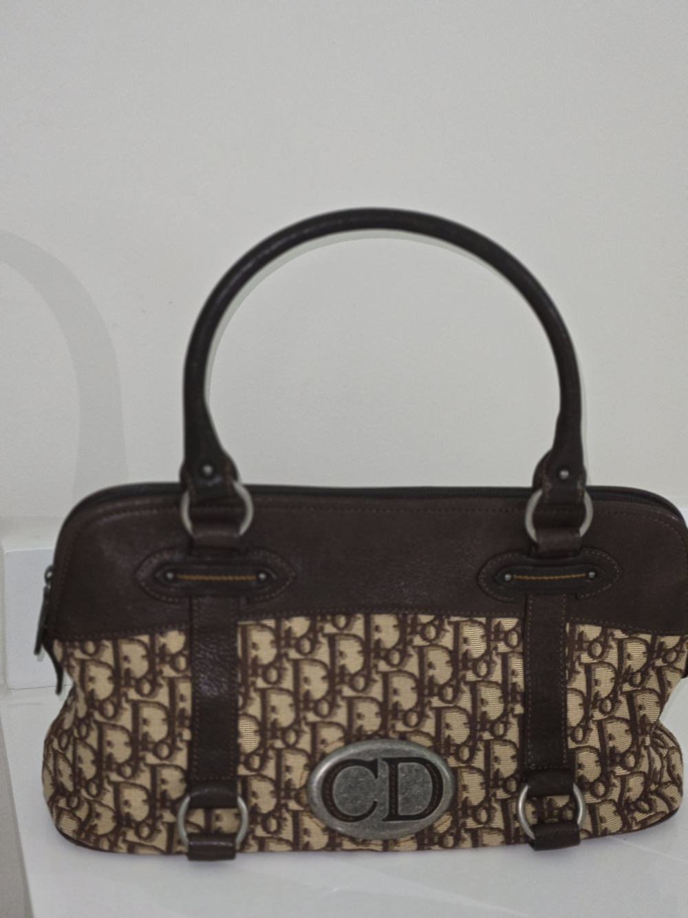 Dior Brown Monogram Tote Bag